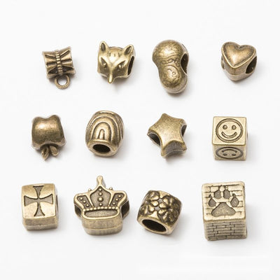 Overview of mixed motif beads in the available designs and finishes