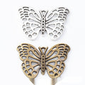 Vintage Style Metal Filigree Butterfly Embellishment in 2 Metal Finishes view 1
