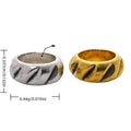 Wide Hole Swirl Tube Beads in Antique Gold and Silver Finishes view 1