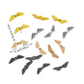 Small Feathered Wing Bead Alloy Bead in 4 Pictured Options view 1