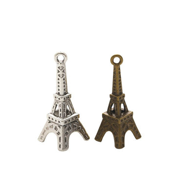 Three Dimensional Eiffel Tower Charm in Two Antique Finishes