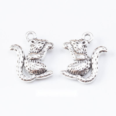 Squirrel Charms showing assortment on a white background