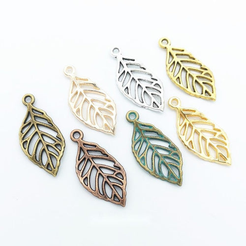 Open Veined Leaf shown in the available metal finishes