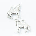 Standing Goat Charms in Antique Silver for Jewelry Making view 1