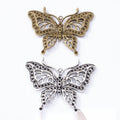 Large Openwork Butterfly Connector in Two Antique Finishes view 1