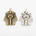Egyptian Pharaoh Mask Pendants in 2 Metal Finish Options view 1