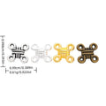 Chinese Knot Connector in 4 Metal Finishes for Jewelry Making view 1