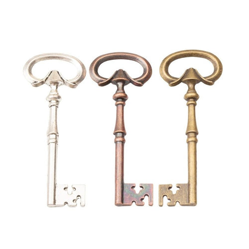 Skeleton Key metal component, front grouping showing the available finishes.