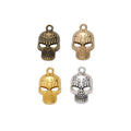 4-Finish Flame Skull Metal Jewelry Components for Crafts view 1