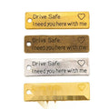 Drive Safe Quote Charm in 4 Metal Finishes for Jewelry Making view 1