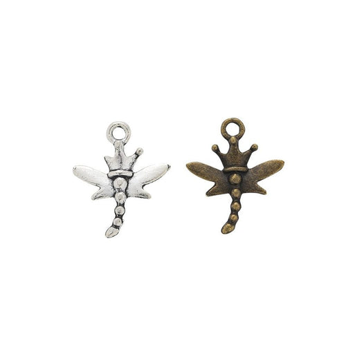 Fairy Dragonfly Charm pictured option assortment on a white background