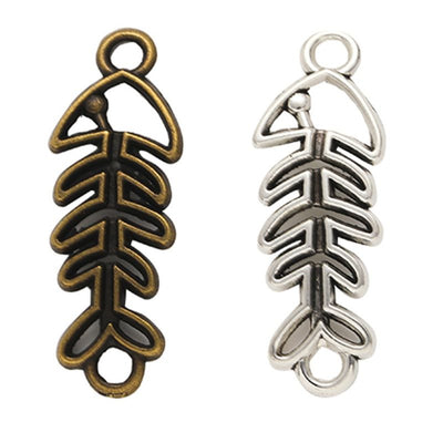 Front and finish comparison of fish skeleton connector