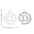 At Sign Charm in 1 Metal Finish for Jewelry Making view 1