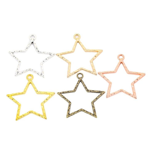 Open Star Outline shown in the available metal finishes
