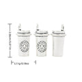 Takeaway Cup Vintage Metal Charm Pendant for Jewelry Making view 1