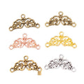 Floral Three Loop Connectors in 5 Metal Finish Options view 1