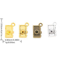 Mini Rectangular Camera Metal Charm Pendant For Jewelry Making And Craft Projects view 1