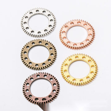 Large Perforated Gear Ring Components in Five Finishes