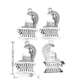 Egyptian Cobra Metal Charm Pendant for Jewelry Making view 1