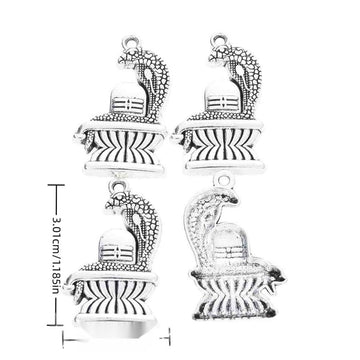 Egyptian Cobra Metal Charm Pendant for Jewelry Making