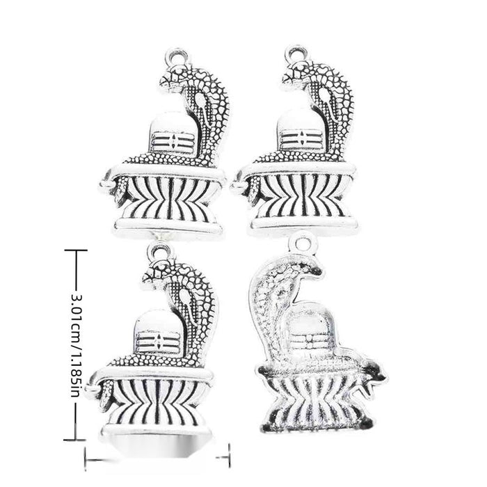 Egyptian Cobra Metal Charm Pendant for Jewelry Making