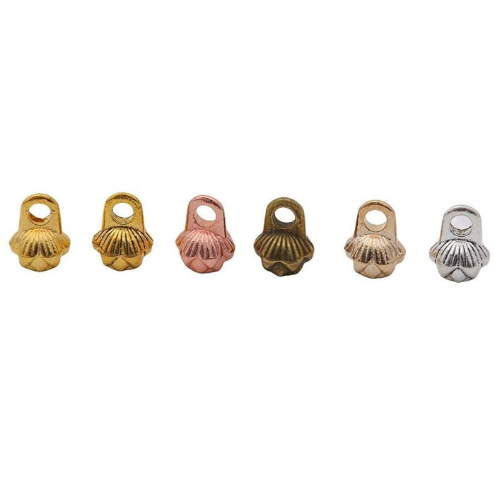 6-Finish Lotus Seed Pod Bail Metal Jewelry Components for Crafts