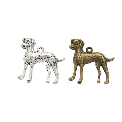 Spotted Long-Leg Dog metal piece showing overall shape and available finishes
