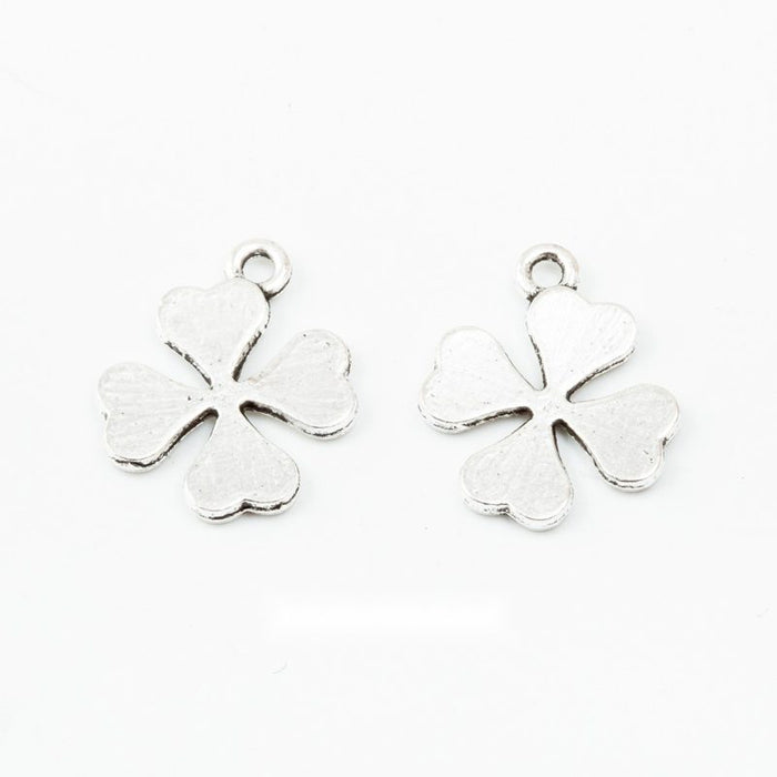 Four Leaf Clover Metal Charm Pendant For Jewelry Making