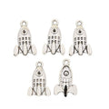 Retro Rocket Charm In 1 Metal Finish For Jewelry Making view 1