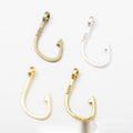 Fish Hook Connector Jewelry Making Component In 4 Finish Options view 1