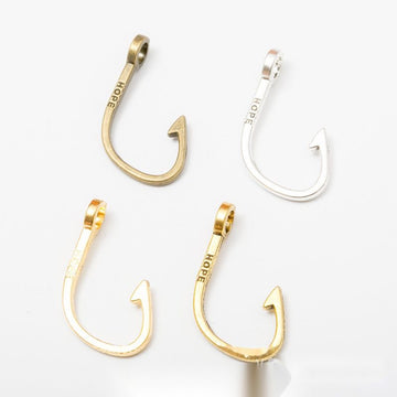 Fish Hook Connector Jewelry Making Component In 4 Finish Options