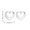 Double Outline Heart Metal Connector Charm for Jewelry Making view 1