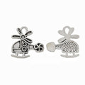 Cartoon Airplane Vintage Metal Charm Pendant for Jewelry Making view 1