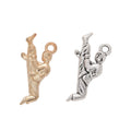Martial Artist Charm In 2 Metal Finishes For Jewelry Making view 1