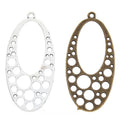 Oval Bubble Cutout Chandelier Connector in Two Antique Finishes view 1