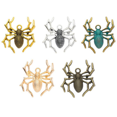 Group view of the available spider charms
