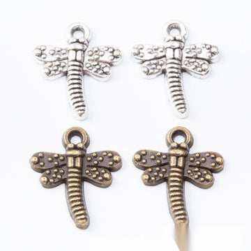 Detailed Dragonfly Charm Metal Jewelry Making Pieces