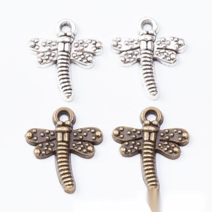 Detailed Dragonfly Charm Metal Jewelry Making Pieces