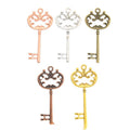 Ornate Key Charm in 5 Finishes Metal Component for Jewelry Making view 1