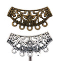 Floral Curved Chandelier Connector in Two Antique Finishes view 1