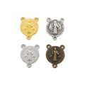 Vintage Saint Benedict Three Loop Connector in 4 Metal Finishes view 1