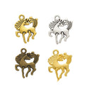 Rearing Horse Metal Charms in Four Metallic Finishes view 1