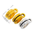Double Ridge Bail Bead in 3 Metal Finishes for Jewelry Making view 1
