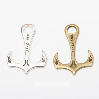 Broad anchor with curved flukes and engraved lines shown in the available finishes