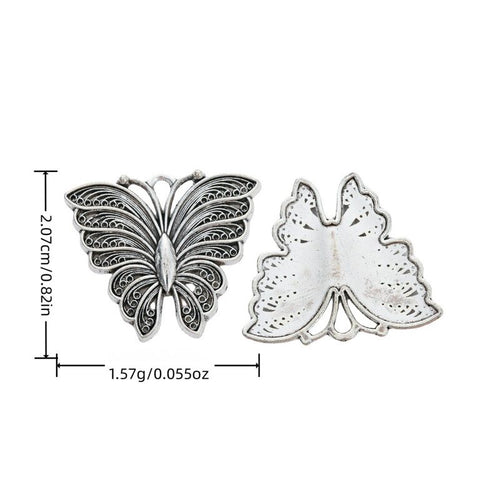 Engraved Butterfly components shown from the front in all pictured options