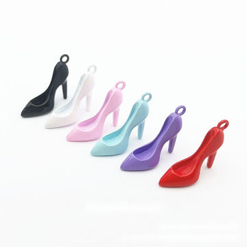 High Heel Shoe Enamel Charms in Six Pastel and Bright Colors