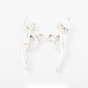 Swimmer Figure Metal Charm Pendant For Jewelry Making