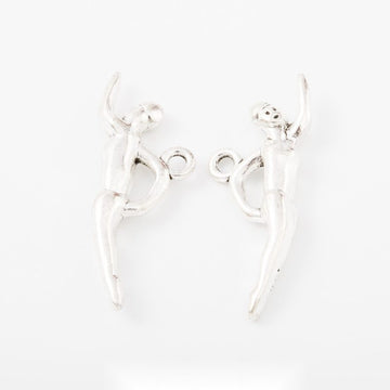 Swimmer Figure Metal Charm Pendant For Jewelry Making