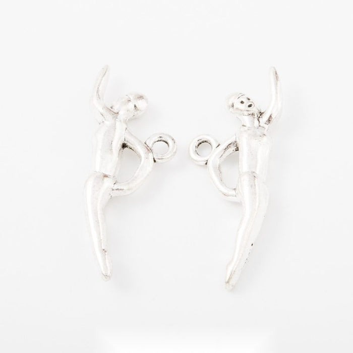 Swimmer Figure Metal Charm Pendant For Jewelry Making