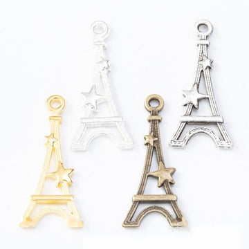 Vintage Eiffel Tower Charms in Multiple Finishes for Jewelry Making